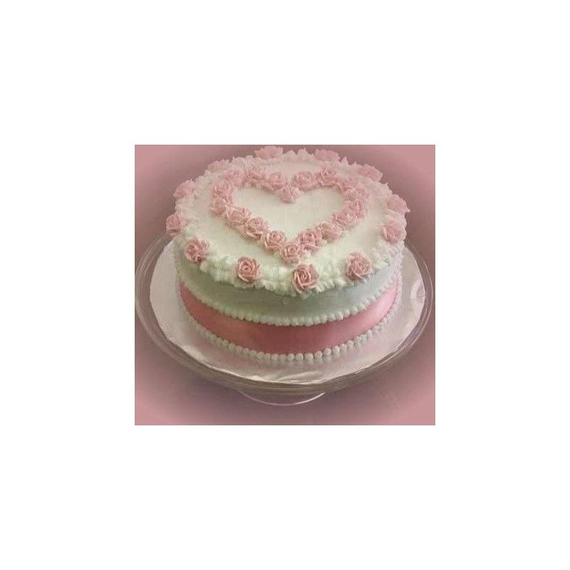 Romantic Heart Cake – 5 Person, 1800gCakesRomantic Heart Cake – 5 Person, 1800g | Celebration Cake Pattaya