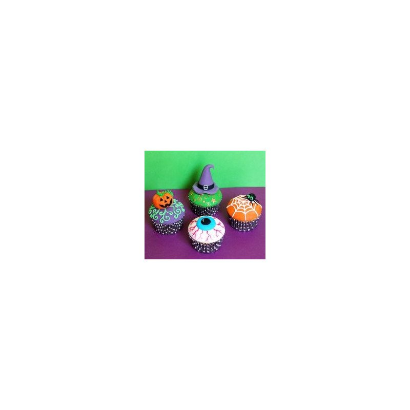 Halloween cupcakes 6 pc