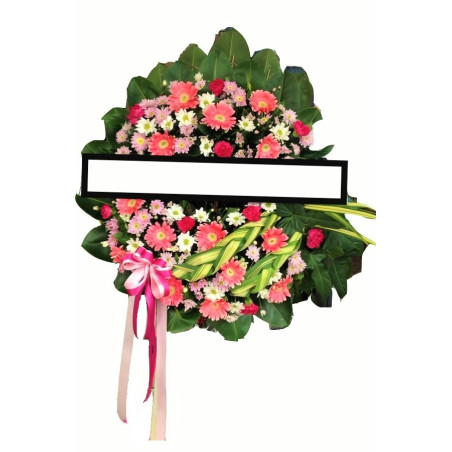 Sympathy Flowers Wreath 52 - 1Sympathy Flowers Wreath 52 | ส่งความเสียใจวันนี้เกียรติยศผู้ที่คุณรักด้วยพวงหรีดดอกไม้แสดงความเสีย