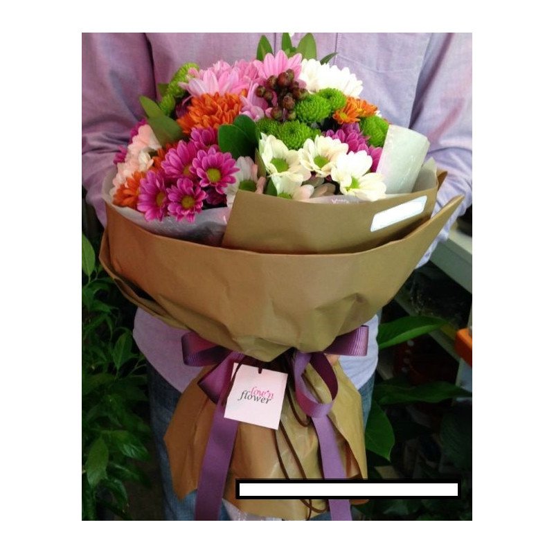  Love Flower Bouquet – Elegant Mixed Arrangement Bouquet of Flowers - Foto 1