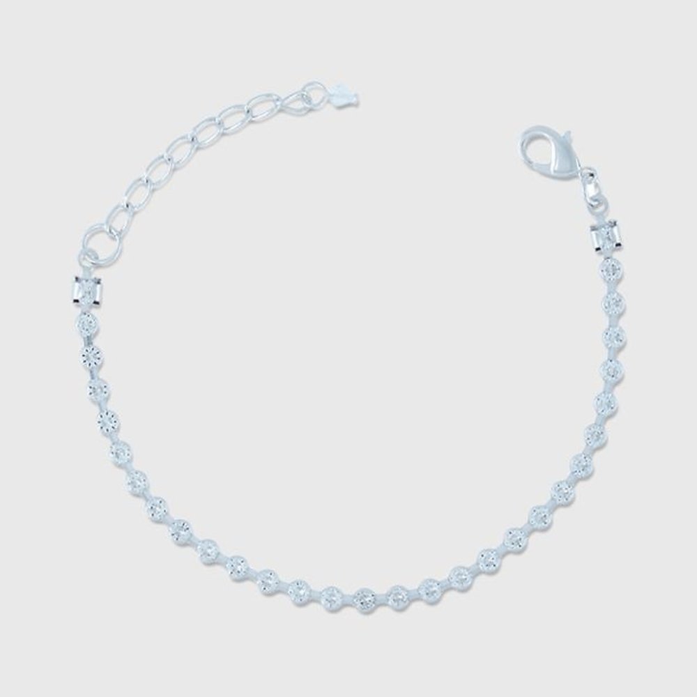 Silber Zargenfassungsstein-Armband