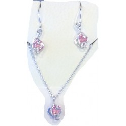 Crystal jewelry necklace earrings set( delivery  1-2 day)