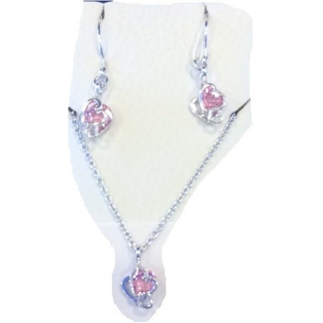 Crystal jewelry necklace set