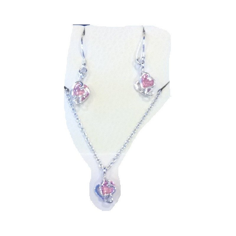 Crystal jewelry necklace set