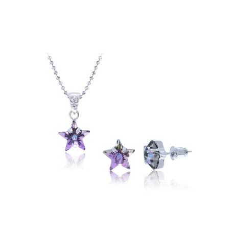 Jewelry Set adorned with Crystals( delivery  1-2 day)