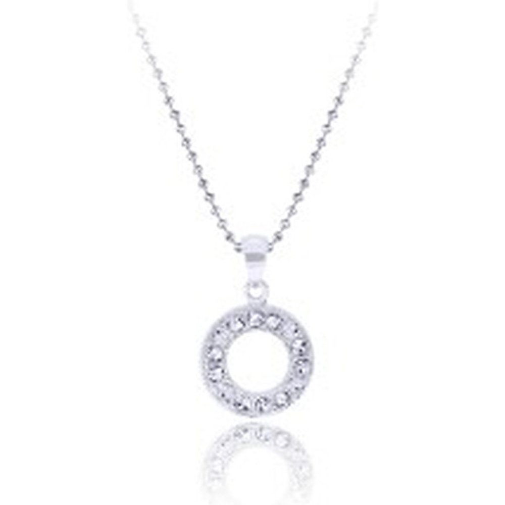 Collaret de cercle de diamants en plata