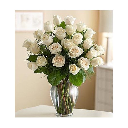 VASE OF 40 ROSES  FLOWERS