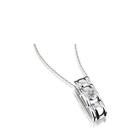 Diamond Pendant White Gold - 1 Diamond Pendant White Gold | Jewelry