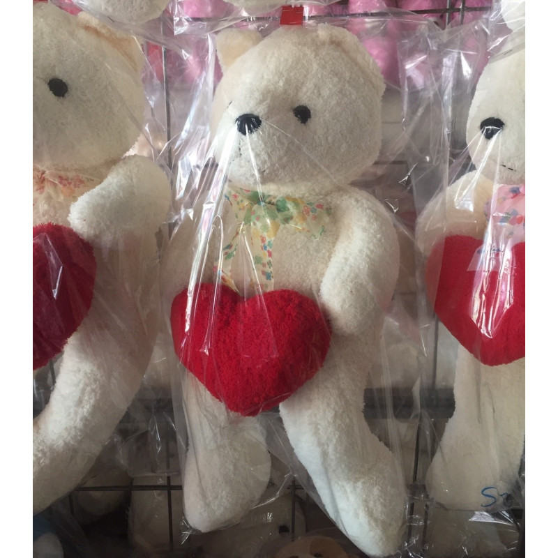 Teddy bear with hart size 30 cm