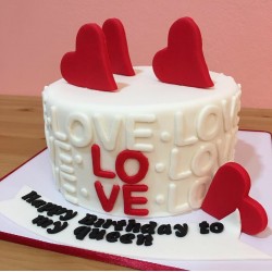 Valentine cake 8" 1100 g