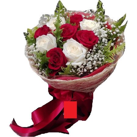 🌹 Red & White Rose Celebration Set – 3‑Tier Cake & BouquetBirthdayRed & White Rose Celebration Set – 3‑Tier Cake & Bouquet | Gif
