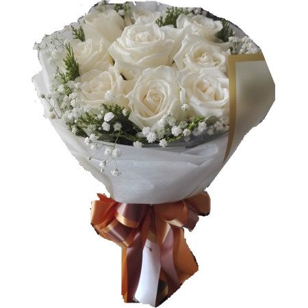  White Rose & Cream Cake Celebration Set – Elegant Gift Combo | GiftPattaya Cakes - Foto 2