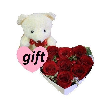  Teddy Bear, Rose Box & Panda Cake Gift Set Birthday - Foto 2