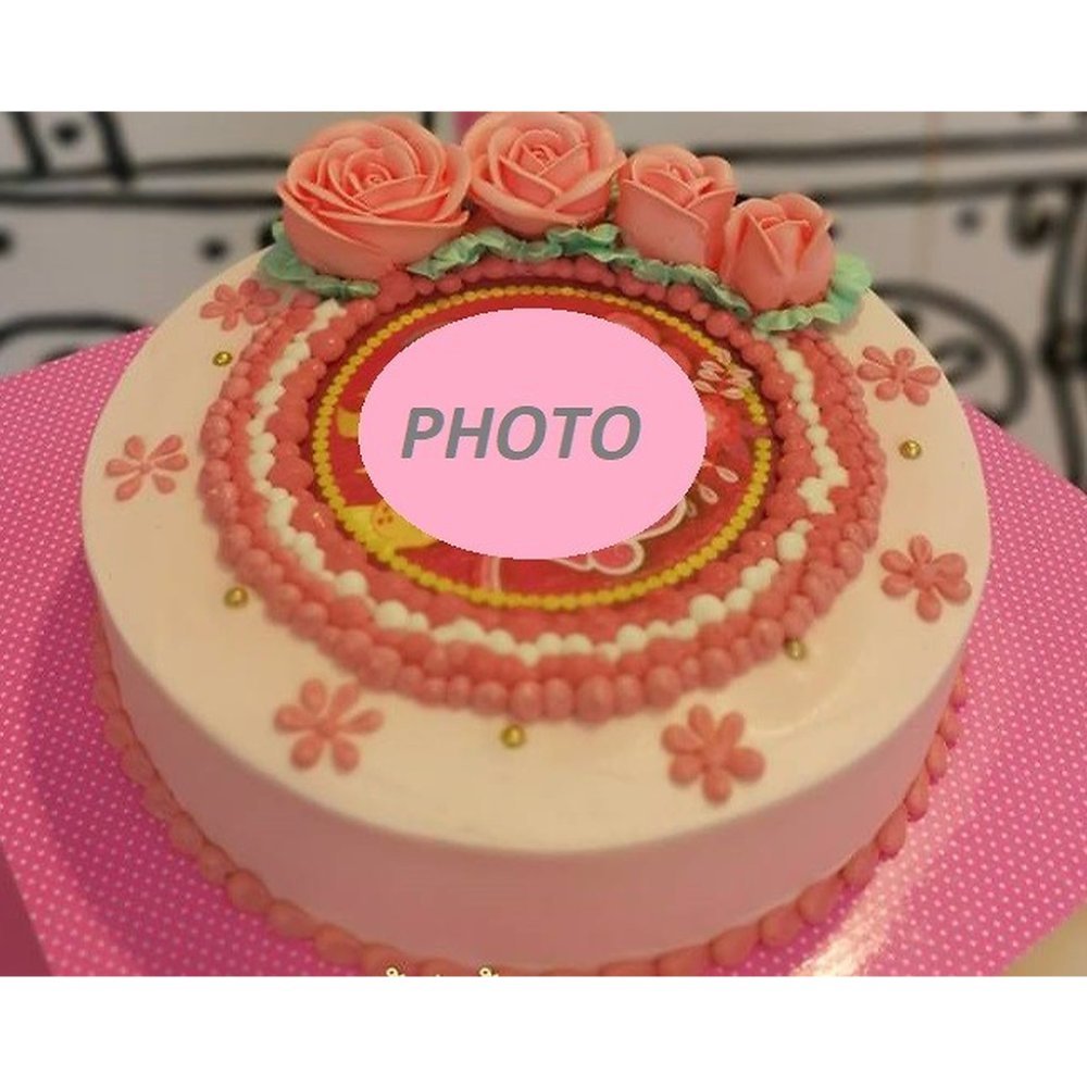 ピンクフォトケーキ ローズ
