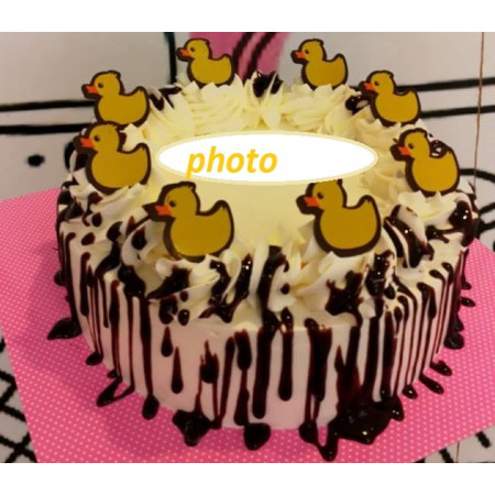 PHOTO ON CAKE 750  GRAM 2P (DELIVERY IN1- 2 DAY AFTER ORDER) - 1 Photo on Cake 750g 2P | Kuchen | Schnelle LieferungPersonalisie
