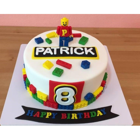  3D Party Cake 3P 1100g – LEGO Birthday Design| delivery in Pattaya Cakes - Foto 1