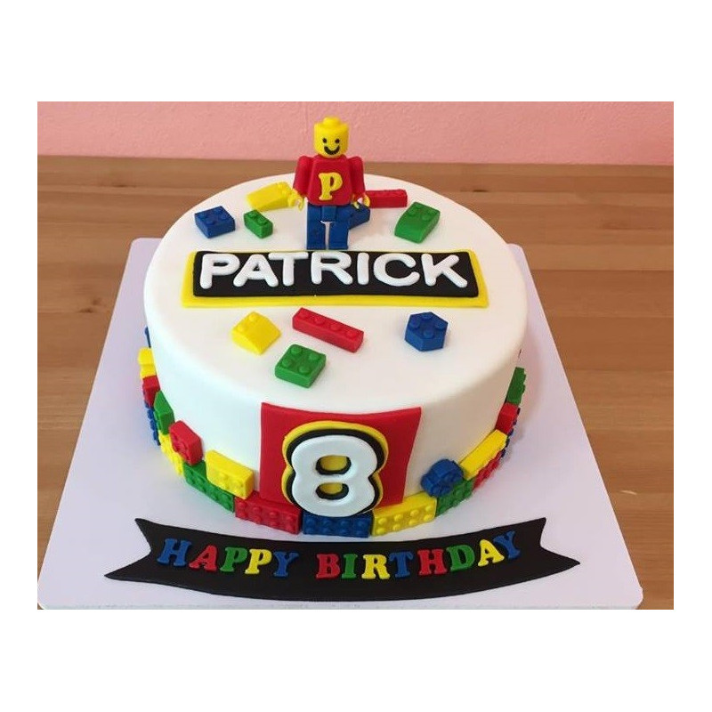  3D Party Cake 3P 1100g – LEGO Birthday Design| delivery in Pattaya Cakes - Foto 1