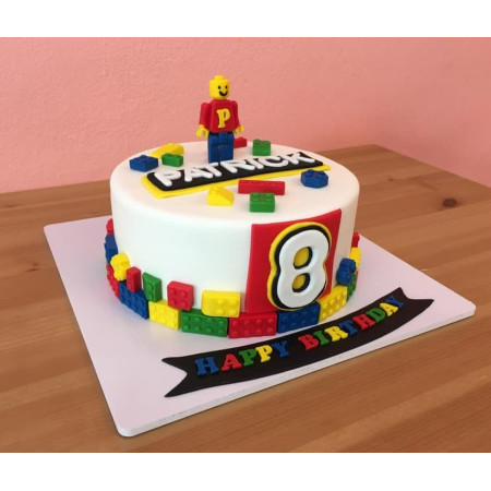  3D Party Cake 3P 1100g – LEGO Birthday Design| delivery in Pattaya Cakes - Foto 2