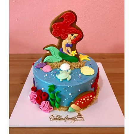  3D Party Cake 3P 1100g – Mermaid Fantasy Design| delivery in Pattaya Cakes - Foto 2