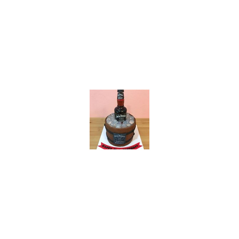  3D Party Cake 2P 750g – Whiskey Barrel Celebration| delivery in Pattaya Cakes - Foto 1