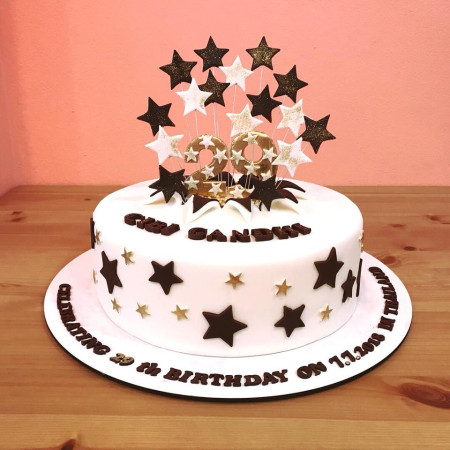 3D Party Cake 2P 750g – Star Celebration Design| delivery in Pattaya Cakes - Foto 2