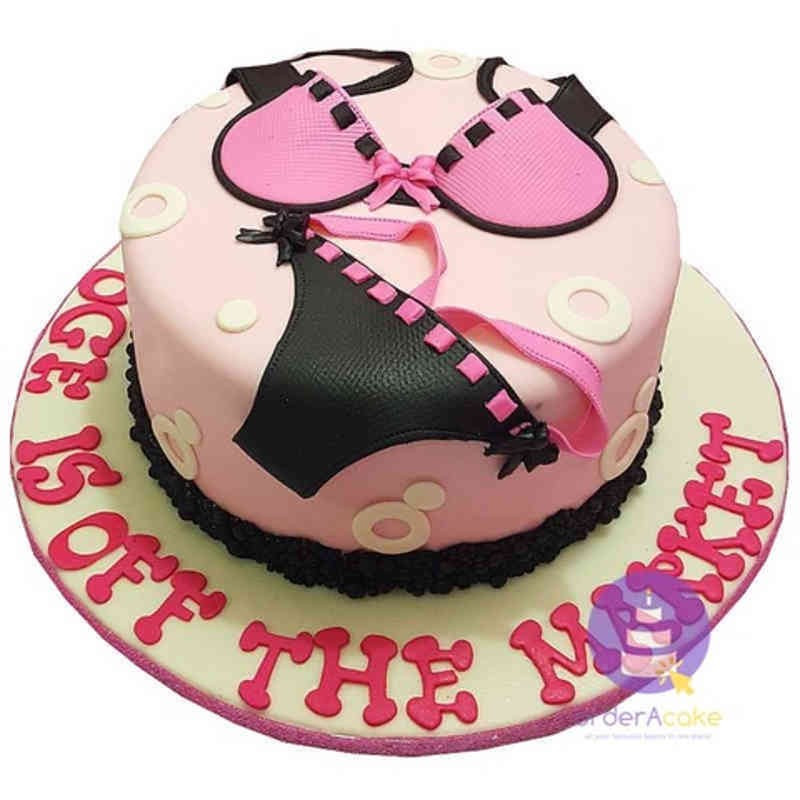 3D Party Cake 2P 750g – Pink & Black Bikini Design| delivery in Pattaya Cakes - Foto 1