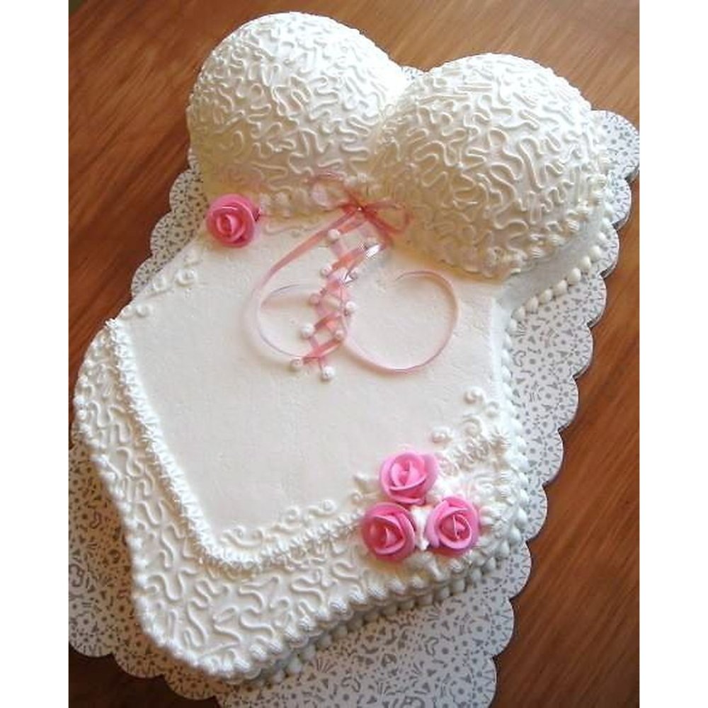 White lace corset 3D cake