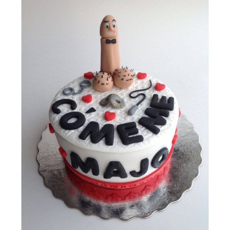 Adult themed custom fondant cake