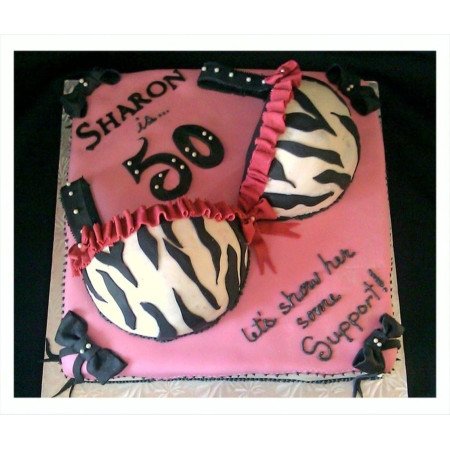 Cake 3D Size 3P 1100g – Fun Zebra Bra Birthday Design Cakes - Foto 1
