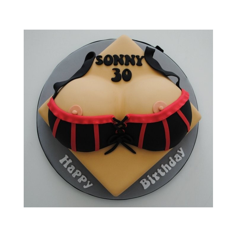  Cake 3D Size 4P 1500g – Blue Bow & Star Torso Design| delivery in Pattaya Cakes - Foto 1