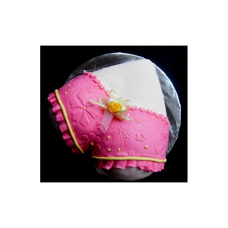  Cake 3D Size 4P 1500g – Pink Shorts Floral Design| delivery in Pattaya Cakes - Foto 1