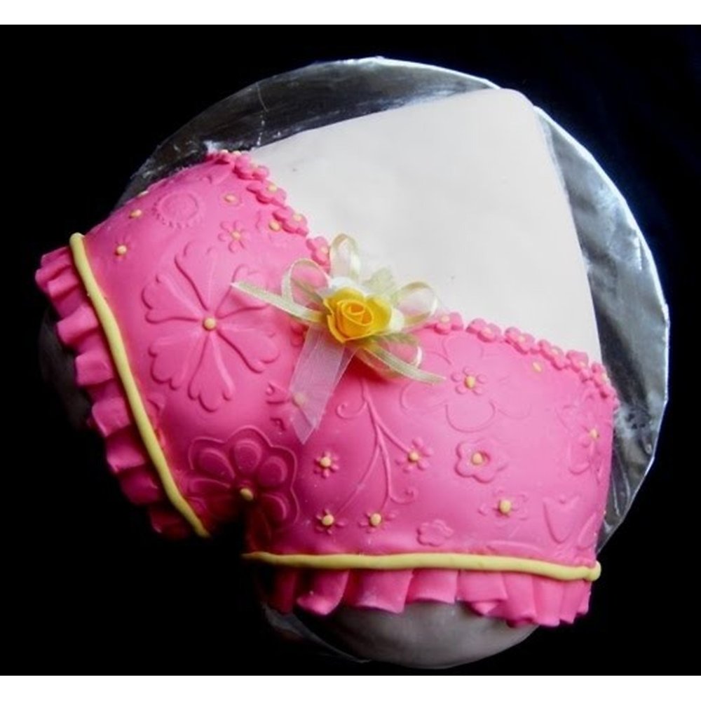 Pink high heel floral cake