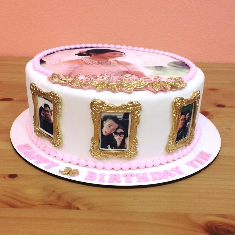  Cake Photo 3D Size 3P 1100g – Elegant Portrait Celebration Design Cakes - Foto 1