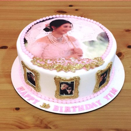  Cake Photo 3D Size 3P 1100g – Elegant Portrait Celebration Design Cakes - Foto 2