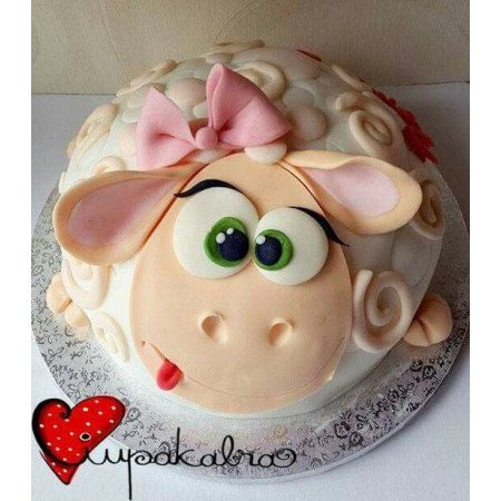  Cake Animals 3D Size 3P 1100g – Cute Sheep Design (5 Days Delivery) Cakes - Foto 1