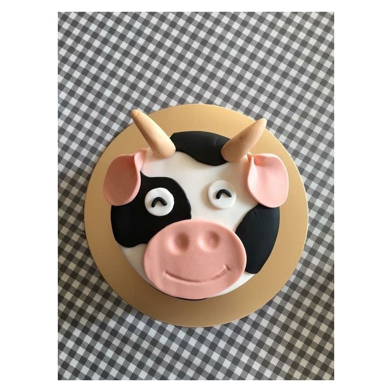  Cake Animals 3D Size 3P 1100g – Cartoon Cow Face Design (5 Days Delivery) Cakes - Foto 1
