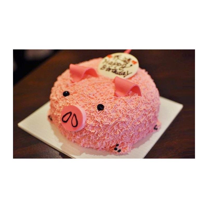  Cake Animals 3D Size 3P 1100g – Cute Pig Design Cakes - Foto 1