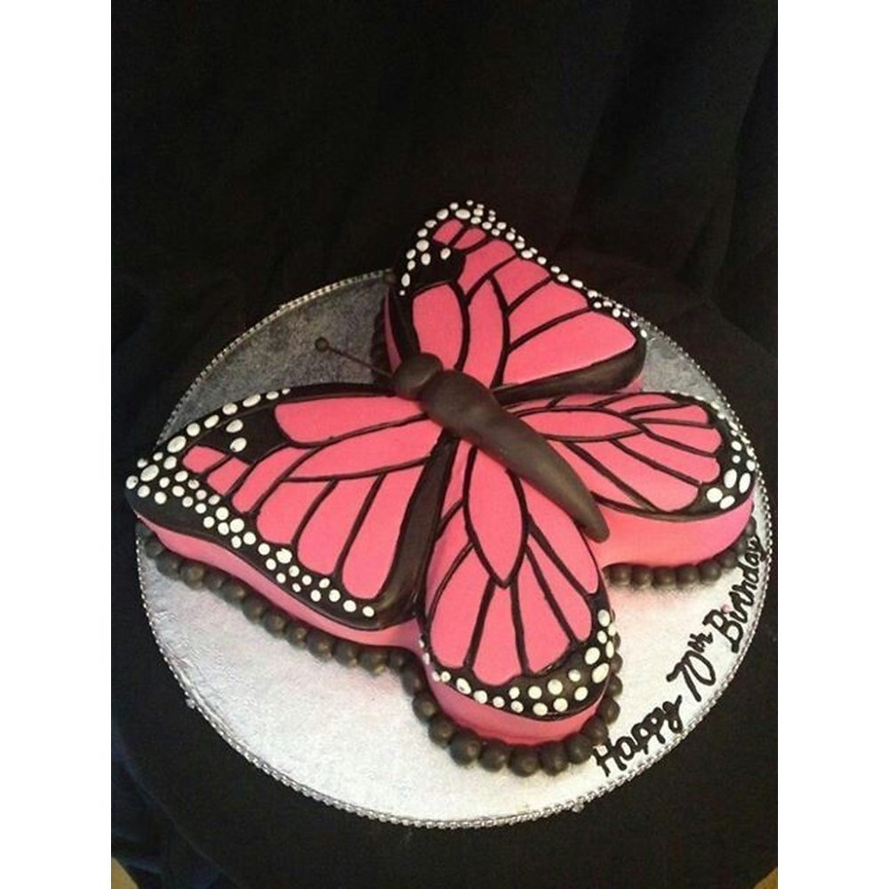 Pink sommerfugl 3D kage