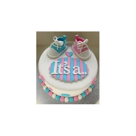  3D Celebration Cake 1100 g – Baby Shoes Theme (5‑Day Delivery) Cakes - Foto 2