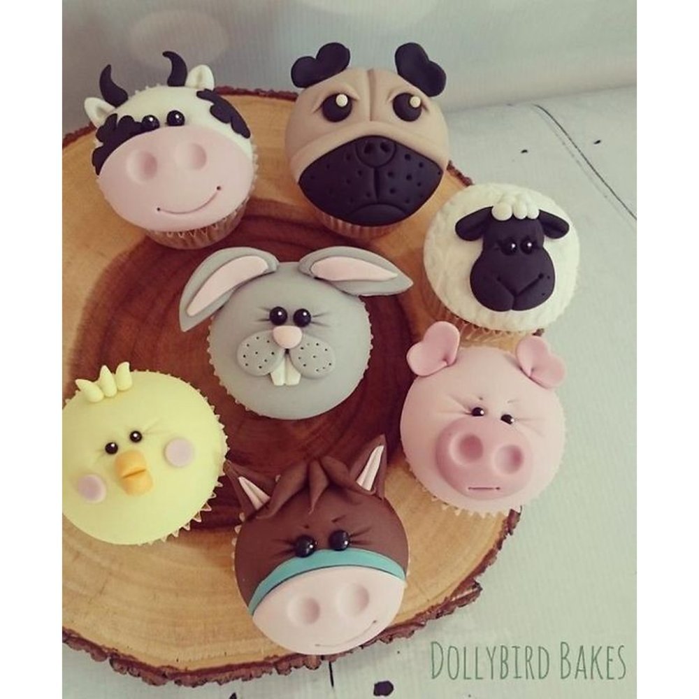3D animal cupcake decorating set