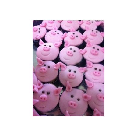  12‑Piece 3D Pig Face Cupcake Set – Same‑Day Delivery Cakes - Foto 1
