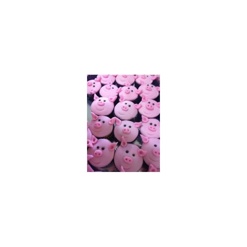  12‑Piece 3D Pig Face Cupcake Set – Same‑Day Delivery Cakes - Foto 1