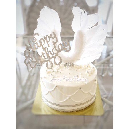  Celebration Cake 1100 g – Angel Wings Birthday Theme Cakes - Foto 1