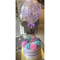 CAKE 1100 gram with balloon (3p delivery in 1-2 day)