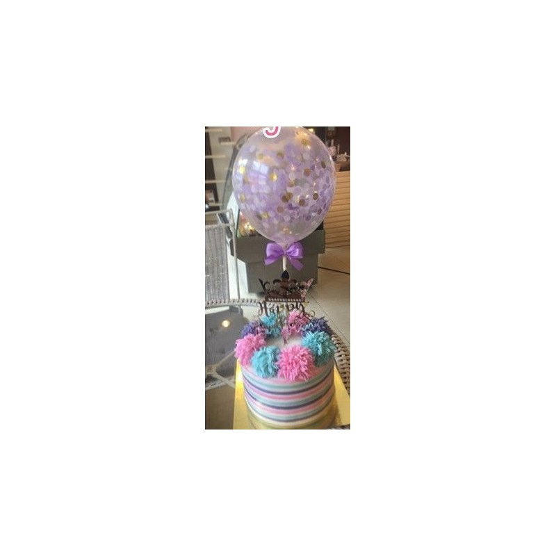  Celebration Cake 1100 g with Balloon – Festive Birthday Design Cakes - Foto 1