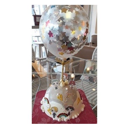  Celebration Cake 1100 g with Balloon – Whimsical Party Design Cakes - Foto 1