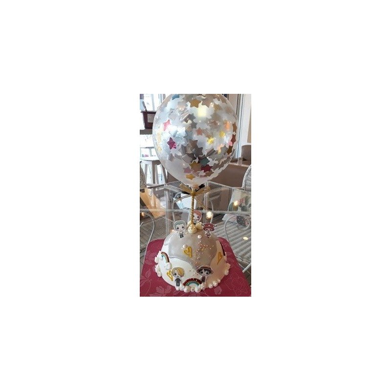  Celebration Cake 1100 g with Balloon – Whimsical Party Design Cakes - Foto 1