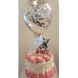 CAKE 750 gram with balloon (2p delivery in 1-2 day)