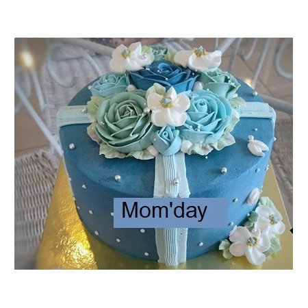  Mother’s Day Cake 1100 g – Blue Floral Bouquet Cakes - Foto 1