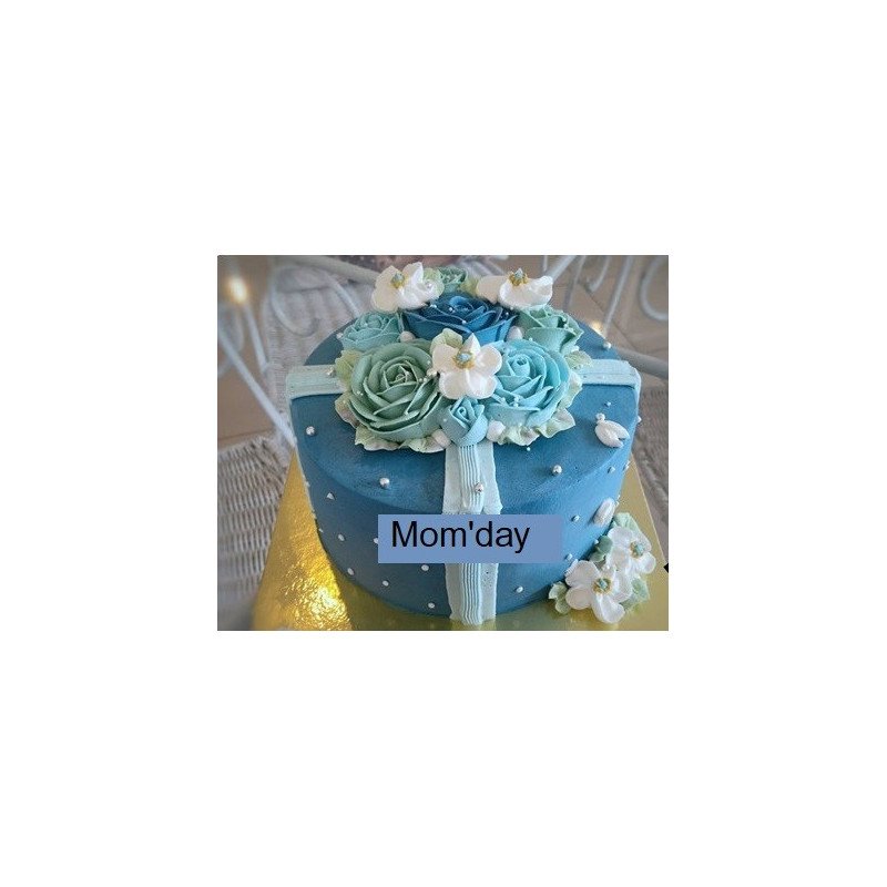  Mother’s Day Cake 1100 g – Blue Floral Bouquet Cakes - Foto 1